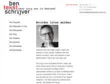 Tablet Screenshot of bentekstschrijver.nl